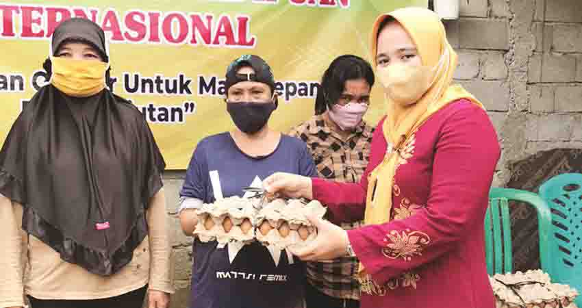 DPPKBP3A bagi-bagi bingkisan ke perempuan tangguh