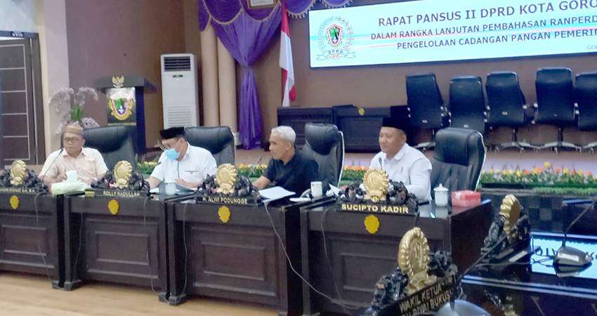 Dekot bahas cadangan pangan kota gorontalo