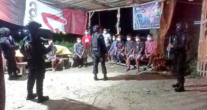 Tongkrongan Remaja Dirazia Potugas