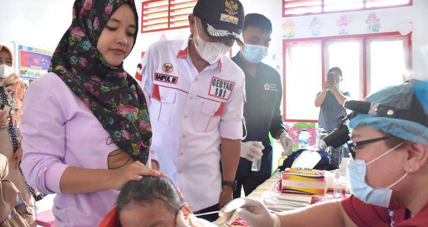 Dikes Gelar Pemeriksaan THT Bagi Anak-anak