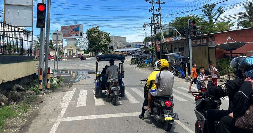 Traffic Light Ujicoba di Perlimaan Telaga