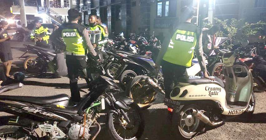 Diduga Sering Balapan Liar, 20 Kendaraan Diamankan