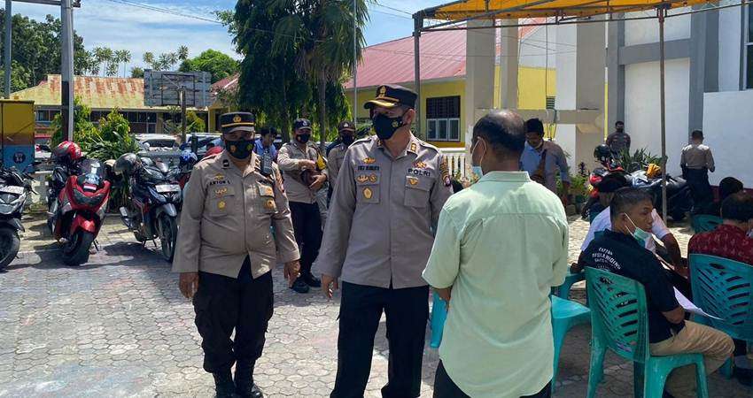 Pengamanan Gereja Dipantau Langsung Kapolres