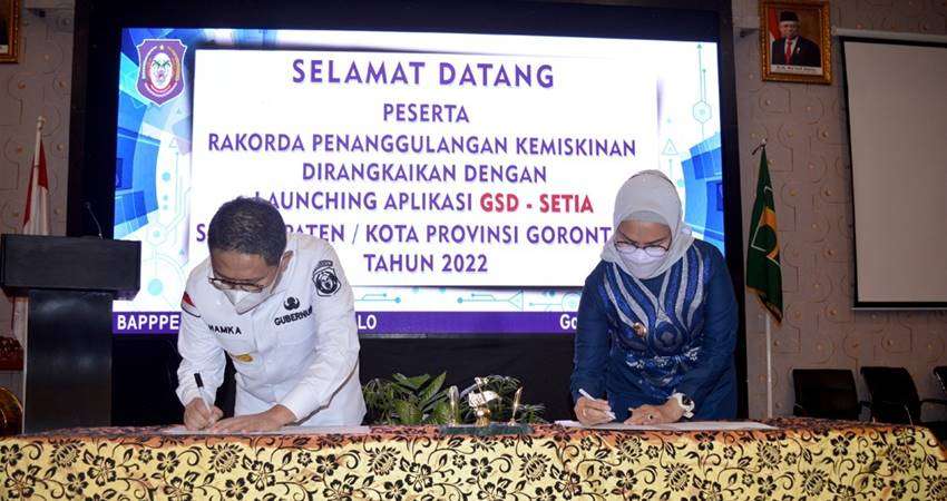 Pemkab -Pemprov Komitmen Turunkan Kemiskinan, Wabup Bersama Penjagub Teken MoU