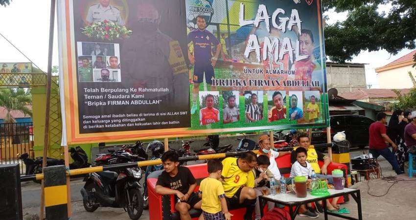 Mengenang Almarhum Bripka Firman, Masyarakat Gelar Pertandingan Amal
