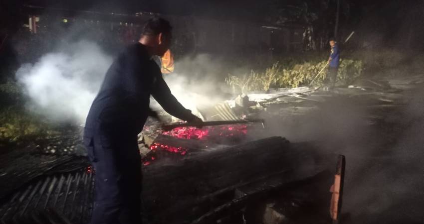 Satu Unit Rumah Warga di Dulupi Terbakar