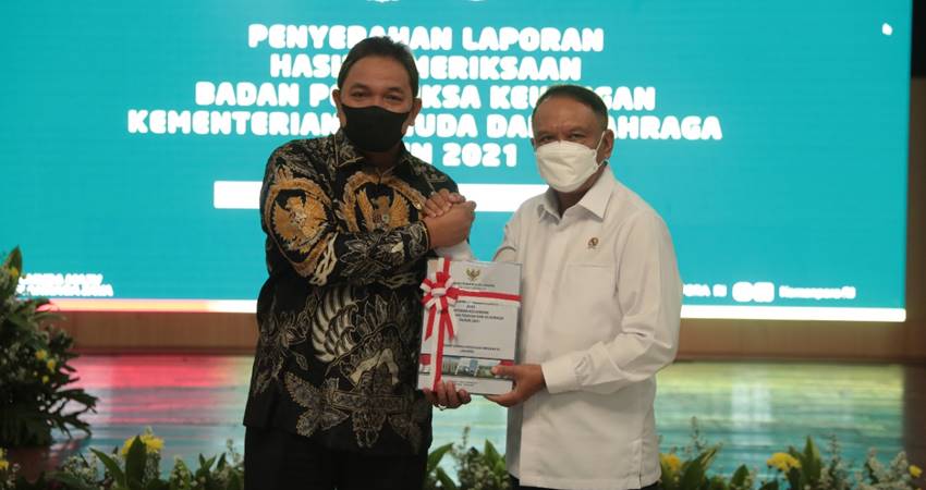 Kemenpora Hattrick Opini WTP dari BPK, Menpora Amali: Ini Berkat Team Work Kemenpora yang Bagus