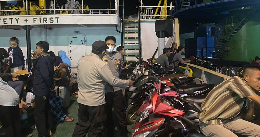 Polsek KPG Perketat Pengawasan di Pelabuhan Penyebrangan