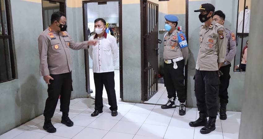 Kapolres Gorontalo Kota Sidak Ruang Tahanan