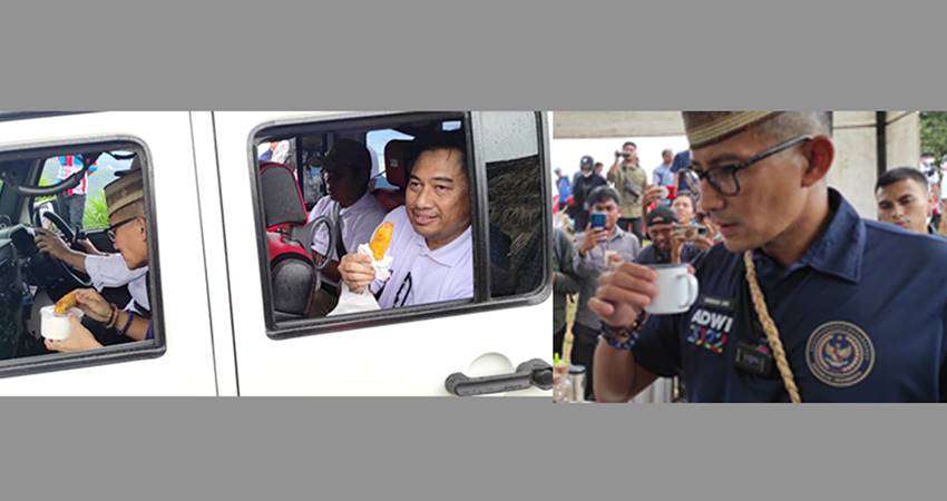 Hamim Sandi Nikmati Kue Sabongi dan Kopi Pinogu, Kuliner Khas Warga Bonebol Banyak Diminati