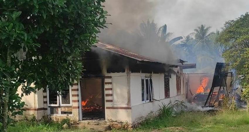 Akibat Gas Elpiji Satu Rumah Terbakar