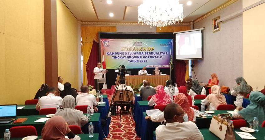 BKKBN Provinsi Gorontalo, Gelar Workshop Pengelolaan Kampung Keluarga Berkualitas