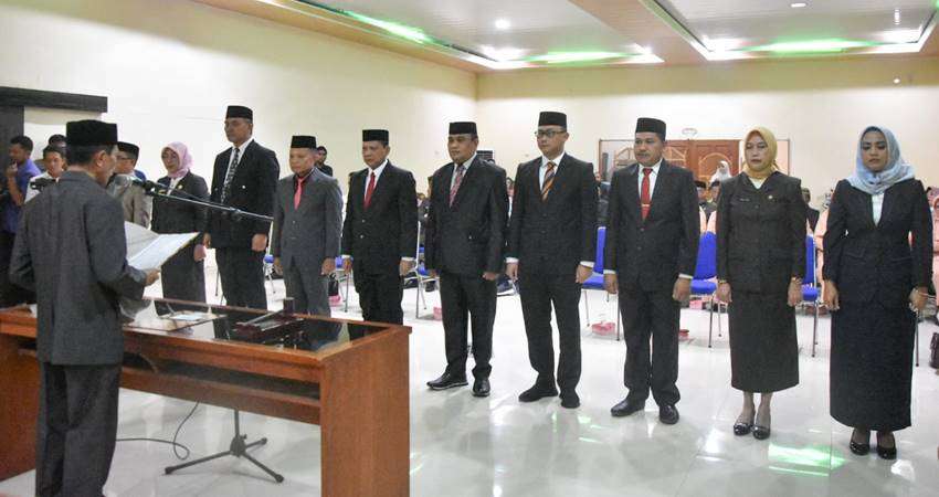 Nelson Mutasi 10 Pimpinan OPD, Enam Pejabat Promosi, dari Kabag langsung Kadis