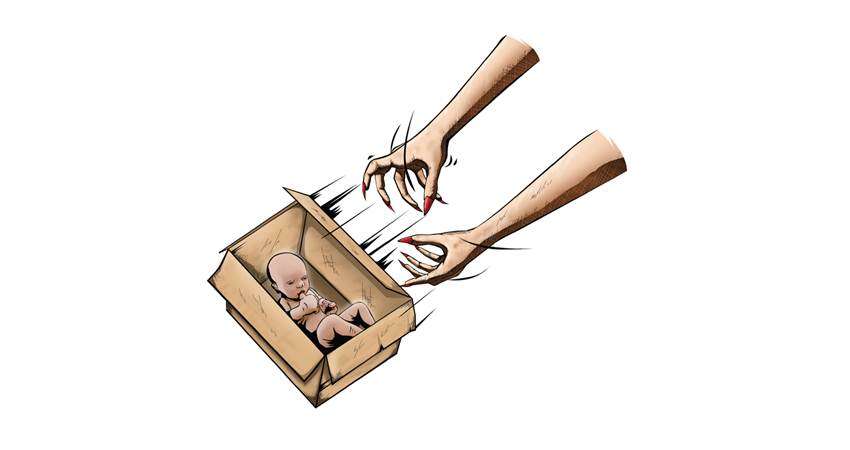 Bayi Perempuan, Dilahirkan, Diisi di Kardus, Lalu Dibuang