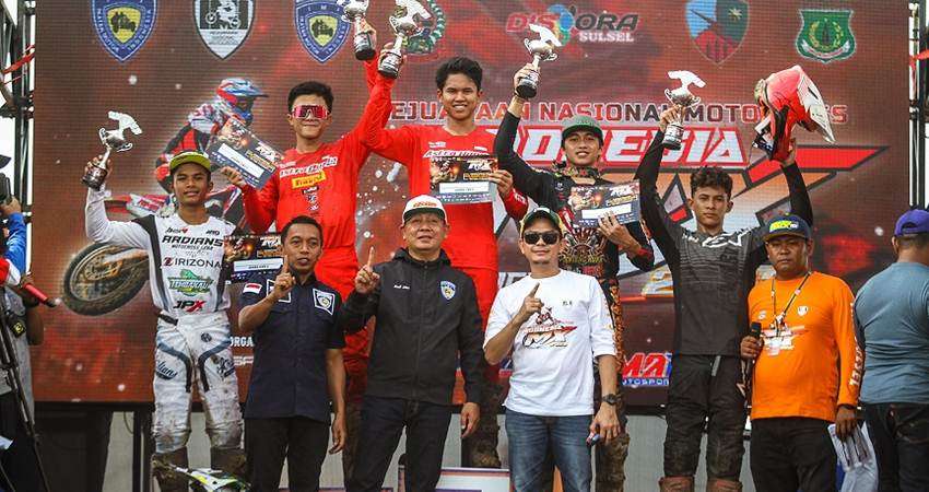 Tak Terkalahkan, Dua Crosser Astra Honda Kuasai Podium IndoMX National Championship