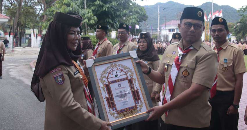 Pembina Apel Besar, Pj Gubernur Hamka Terkesan Peran Pramuka