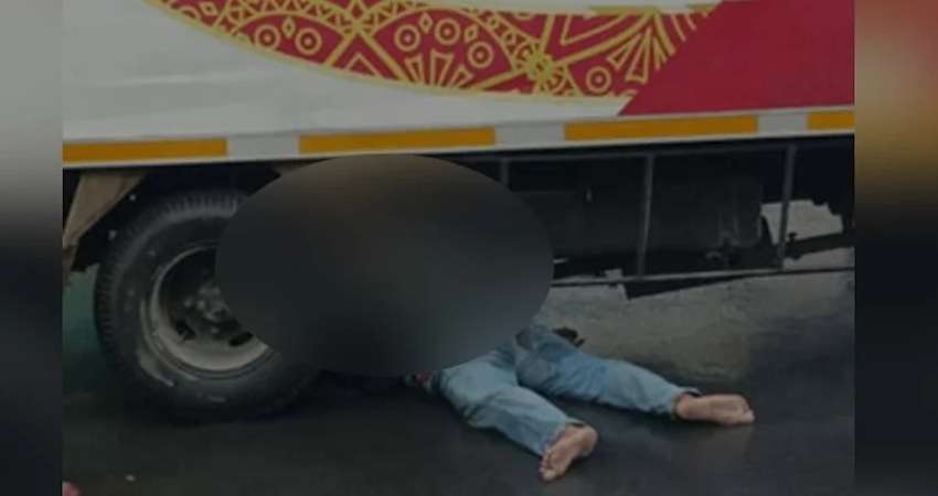 Sebuah Truk Melindas Pengemudi Ojek Online Dijalan Ciremai Raya, Begini Kondisinya