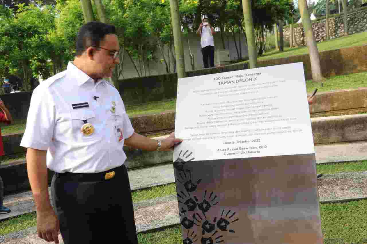Resmikan 100 Taman Maju Bersama, Anies Baswedan: Dirancang Bersama Masyarakat