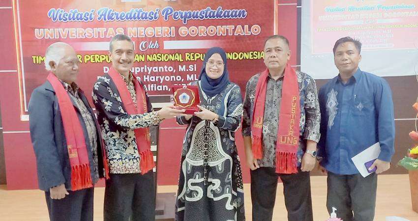 Perpustakaan UNG Jalani Visitasi, Optimis Raih Hasil Akreditasi yang Terbaik