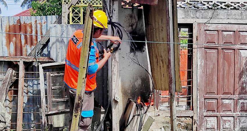 Rumah di Depan Rudis Penjagub Nyaris Terbakar