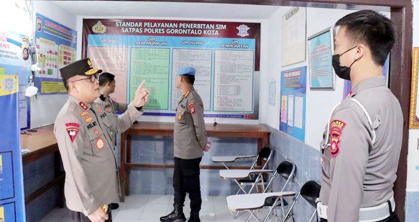 Kapolda Sidak Satpas SIM Kota, Deadline Sepekan Kasatlantas Rapikan Ruang Pelayanan