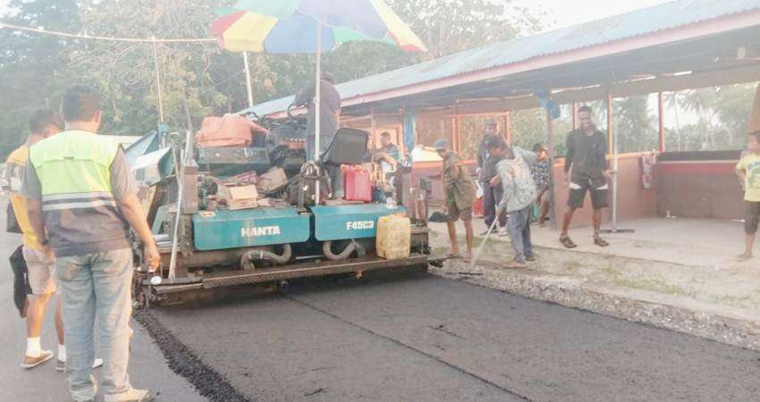 Pengaspalan Jalan Diminta Siang Hari