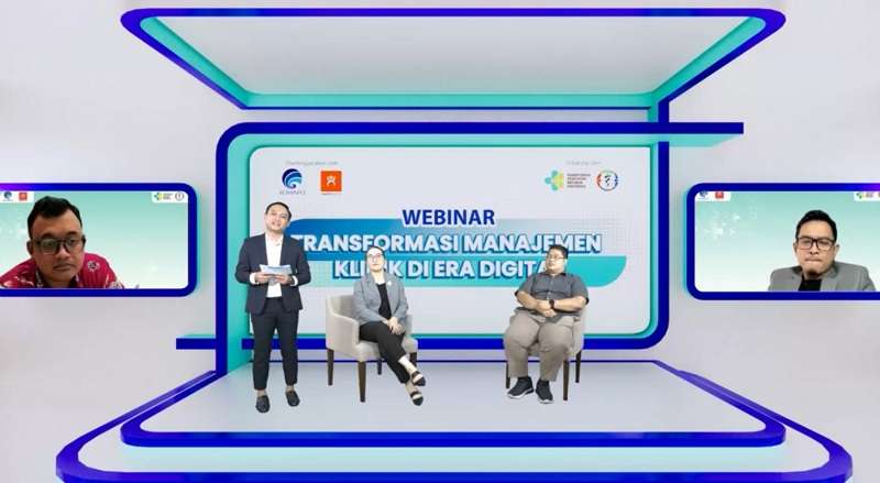 Kominfo Menggelar Webinar Untuk Tenaga Kesehatan Bertema Transformasi Manajemen Klinik di Era Digital.