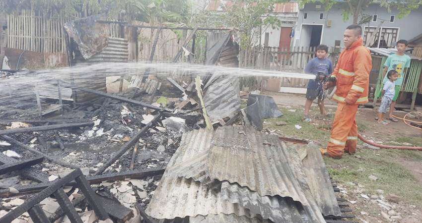 Si Jago Merah Mengamuk di Kota Barat, Satu Rumah Rata Tanah, Kerugian Ditaksir Capai Puluhan Juta