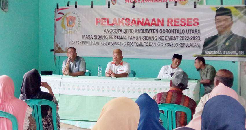 Jalan Ponelo Tetap Dinanti, Disampaikan Dalam Reses Aleg