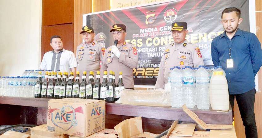 Miras Marak di Gorut, Operasi Pekat Ratusan Liter Captikus Disita