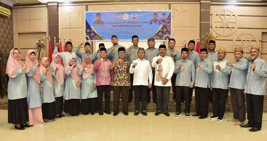 Penjagub Hamka Berangkatkan Kafilah MTQ ke Sumbar, Jaga Marwah Gorontalo sebagai Daerah Serambi Madina