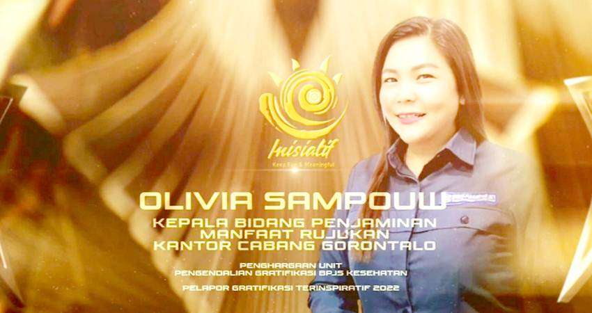 Pengendalian Gratifikasi BPJS Kesehatan 2022, dr.Olivia Sampouw Raih Award