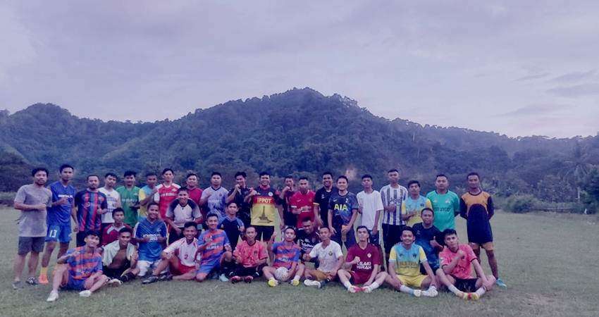 Kapolsek Kawasan Bandara Bandara Djalaludin Ipda Ismet Ishak, Gagas Liga Amal Sepak Bola Demi Bangun Masjid di Kampung Halaman