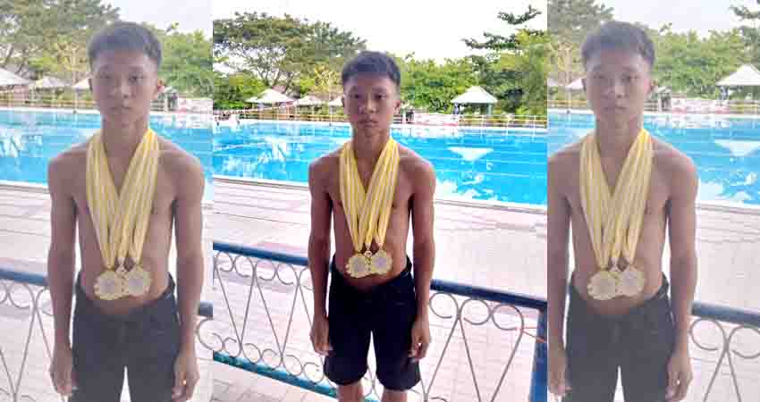 Cabor Renang, Hebat! Aqbar Bau Sabet Empat Medali Emas