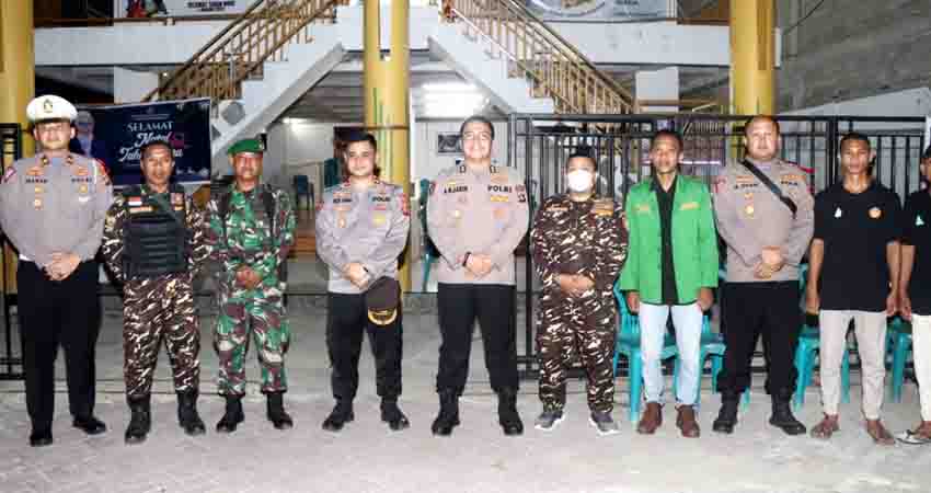 Plt Kapolres Bone Bolango Pimpin Langsung Pengamanan Natal