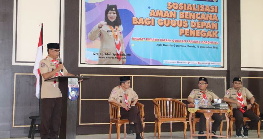 Idah Bekali Pramuka Gorontalo dengan Kesiapsiagaan Bencana  