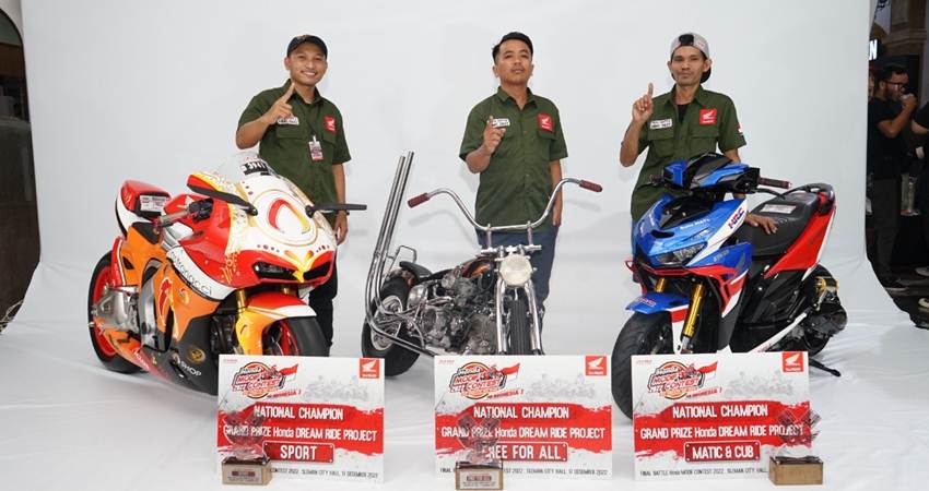 Inspiratif, Karya 3 Juara Modifikasi Terbaik Honda 2022