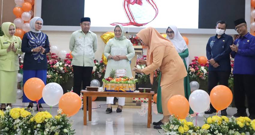 Puncak peringatan HUT DWP ke-23 tingkat Kabupaten Bone Bolango tahun 2022. (F.AKP/Diskominfo)