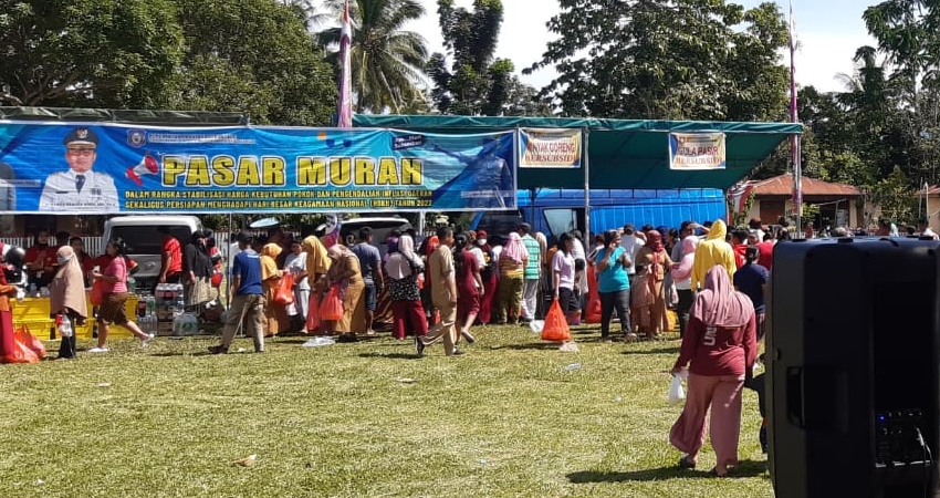 Gelar Pasar Murah, Camat Dengilo : Bukti Nyata Perhatian Penjagub