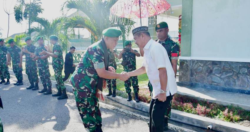 Danrem 133 NWB Disambut Mopotilolo, Perdana Berkunjung ke Pohuwato