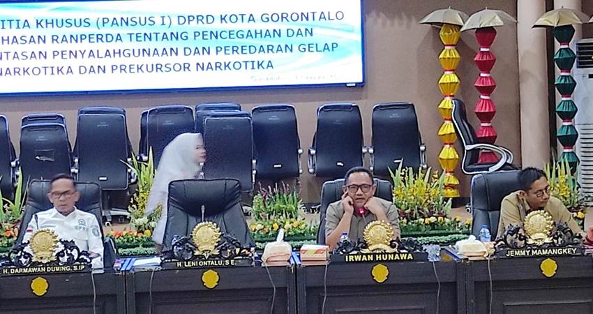 Gorontalo Peringkat Lima Penyalahguna Narkoba, Pekan Depan Pansus I Bahas 31 Pasal Ranperda P4GN