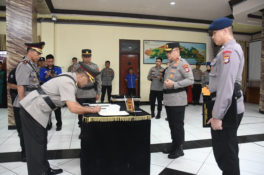 Lima Pejabat Utama Polda Gorontalo  Dimutasi