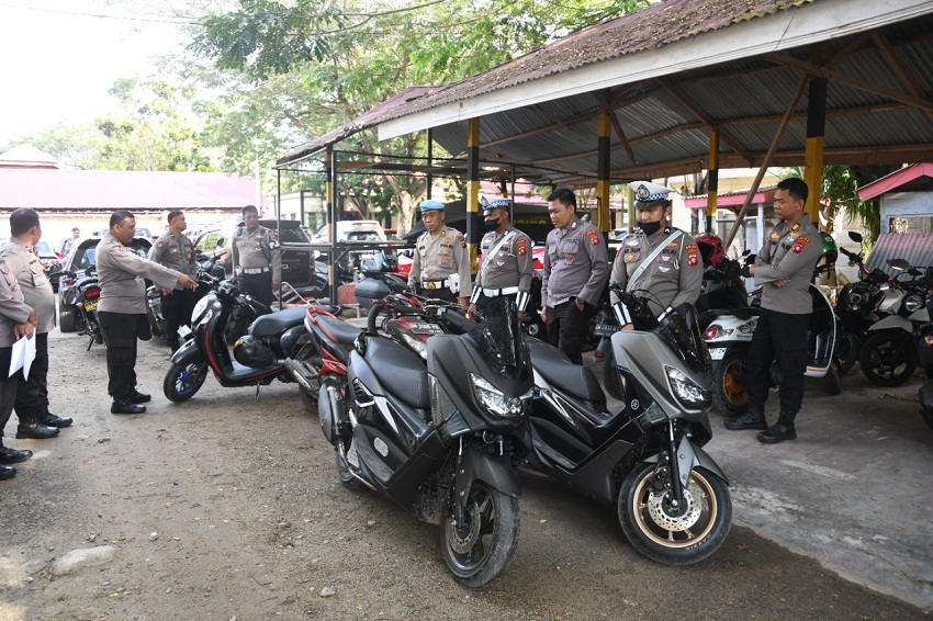 21 Unit Ranmor Polisi Terjaring Razia, Pelanggaran TNKB Hingga Penggunaan Knalpot Racing