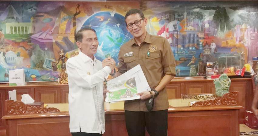 Temui Sandiaga, Nelson Lobi Proyek-proyek Strategis, Percepat Pertumbuhan Pariwisata dan Ekonomi Kreatif Di Kabgor