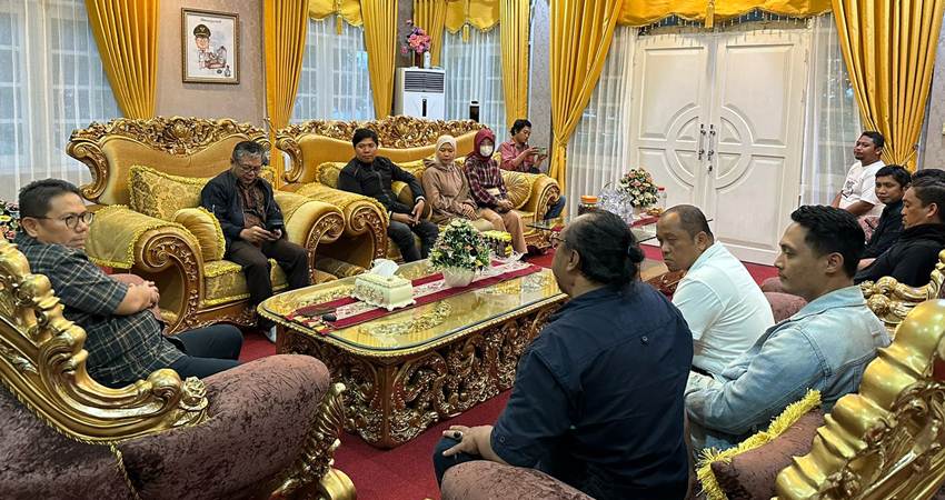 HPN, PWI-AMSI Gorontalo Temui Gubernur Hamka