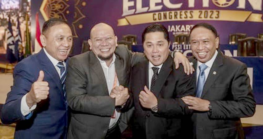 Erick Thohir Terpilih Ketum, Yunus Nusi Mundur, Amali Waketum PSSI
