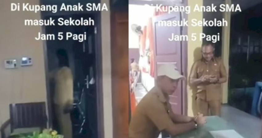 Tangkapan layar viral sekolah jam 5 pagi. (Instagram/terangmedia)