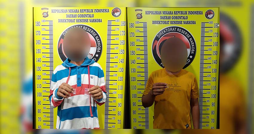 Dua oknum supir di Gorontalo, ditangkap oleh Tim Opsnal Dit Narkoba Polda Gorontalo.