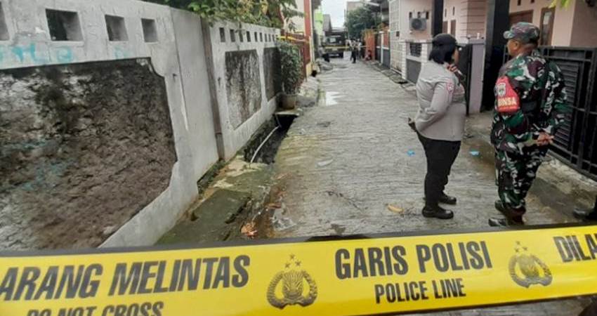TKP pembunuhan dua wanita di Bekasi. (Z Creators/Ridwan)