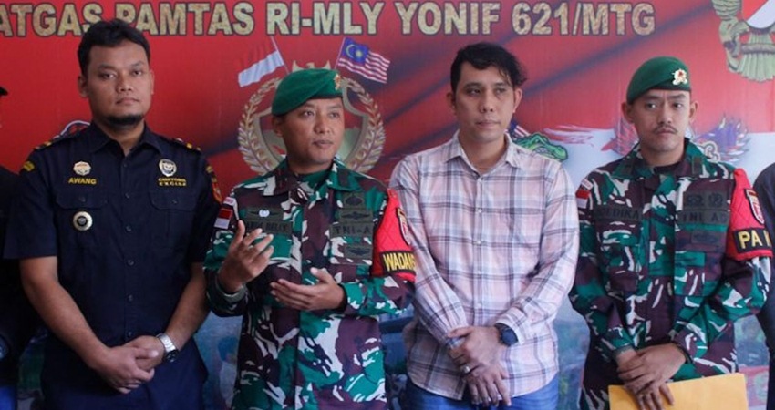 Satuan Tugas Pengamanan Perbatasan (Satgas Pamtas) RI - Malaysia Yonif 621/Manuntung kembali menggagalkan penyeludupan sabu seberat 149,69 gram di wilayah perbatasan Indonesia-Malaysia di Kecamatan Sebatik Tengah Kabupaten Nunukan, Kalimantan Utara, Senin (13/4/2023). ANTARA/HO-Pendam VI/Mulawarman.